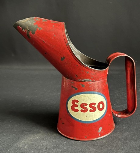 Esso vintage motor oil can - oil,