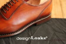 Loake Design Larch Brown Leather Oxford Shoes Men's UK 7 F US 8 EU 41-
