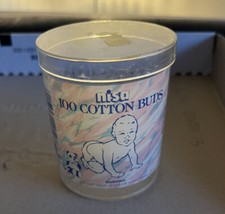 VINTAGE-EAR BUD BOX-JOHNSONS BABY-MEMORABILIA