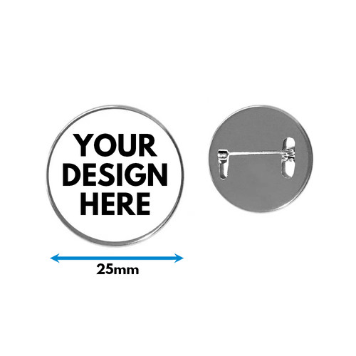 25mm brooches metal lapel - brooches,