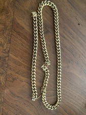 Cuban gold chain with - cuban,