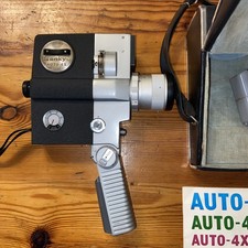 Vintage 1960s Sankyo Auto-4X 8mm Movie Camera with Case & Instructions 