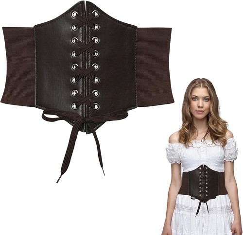 Black corset belt waist - corset, belt,