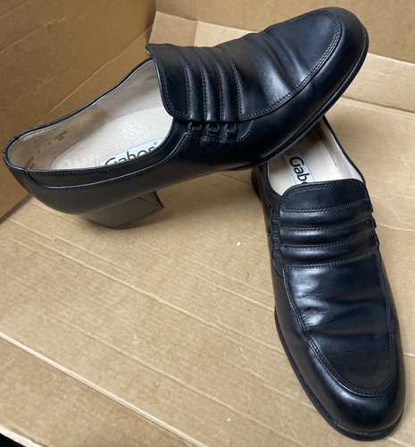 Gabor black leather slip - gabor,