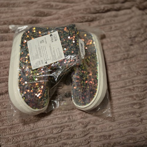 Sequined boot slippers - sequined, cz