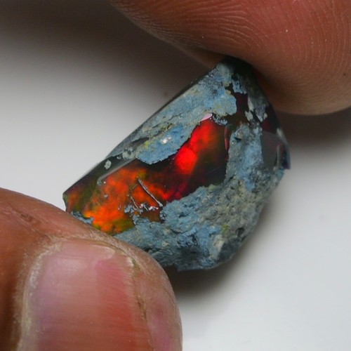 Natural black opal rough - 13.ct,