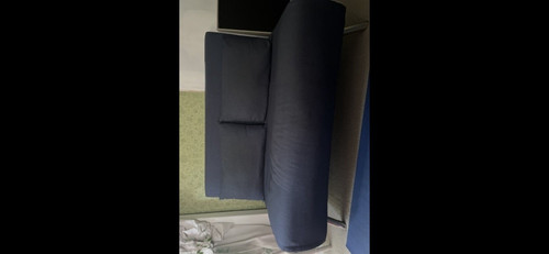 Blue fabric upholstered - fabric,