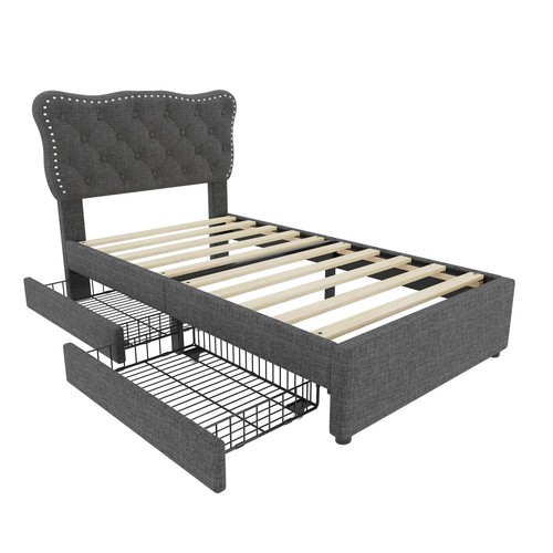 3ft single upholstered bed - single,