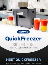 Icemage Quickfreezer Pro, Snowflake & Snow Cone Portable Instant Ice Machine