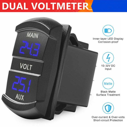 Dual battery monitor - dual, volt