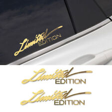 2Pcs 3D Gold Limited Edition Vehicle Car Stickers Emblem Badge Decal Accessories