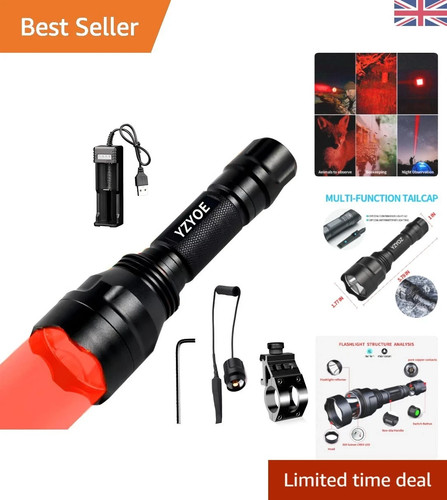 Rechargeable red led hunting - rechargeable,