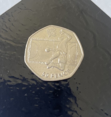 Olympics handball 50p coins - olympics,
