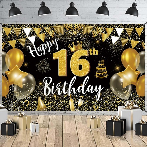Happy 16th birthday - happy, banner