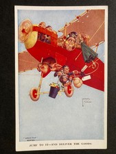 Jump to It & Deliver the Goods Vintage Lawson Wood Gran'pop Postcard E24