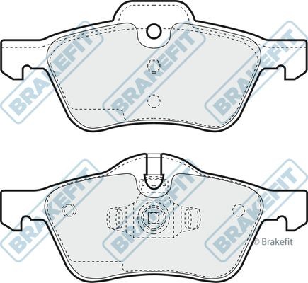 Apec front brake pad - set, for