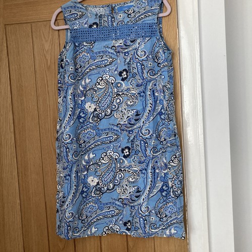 Next blue paisley - blue, linen