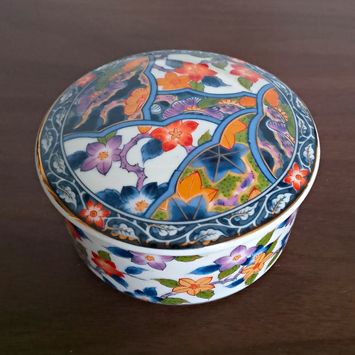 Chinese floral pattern trinket - chinese,
