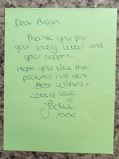 Jodie Marsh - Model, Bodybuilder FHM, Loaded Nuts Hand Signed Letter AFTAL COA