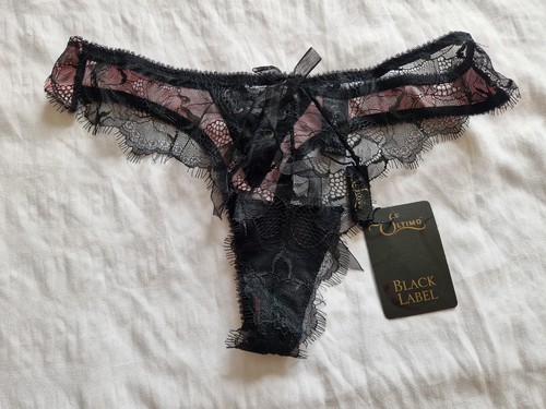 Sexy pink black - thong, by