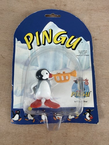 Vintage pingu trumpeter figure - vintage,