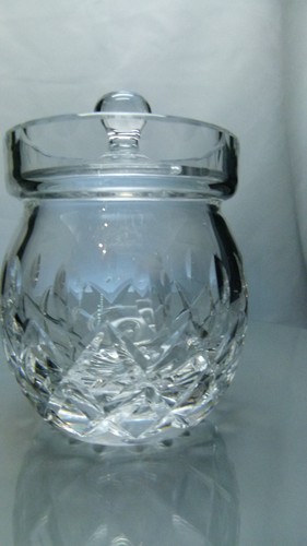 Cut crystal glass lidded - glass,