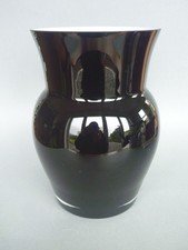Retro Large Black Glass Vase