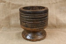 Large old Wooden African Mortar Bowl