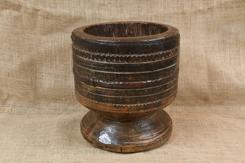 Large old wooden african - old,