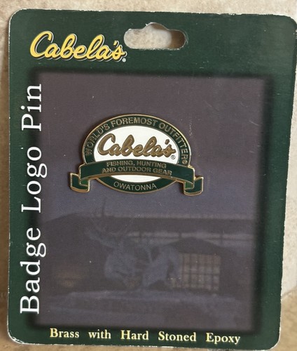 Cabela badge logo pin - cabela’s,