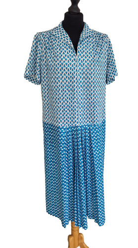 Drop waist vintage dress zip - vintage,