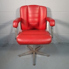 Vintage red swivel - swivel, chair
