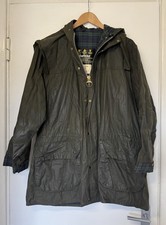 Barbour Men's Durham Wax Jacket Size 38 Medium Green