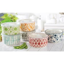 6 Microwaveable bowls with