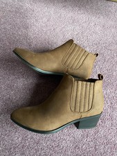 F&F Brown Ankle Boots Womens