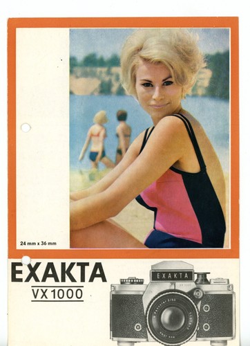 Ihagee brochure exakta 1000 - exakta, vx