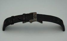 Gerald Genta 22mm Alligator leather watch strap and 20mm titanium clasp