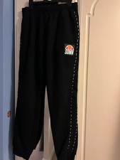 Sidemen Jogging Bottoms Mens Large Black inside leg 30