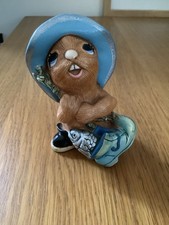 Pendelfin Stoneware Rabbit “Whopper” - Hand Painted Figurine