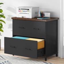 2-Drawers File Cabinet, Wood