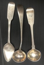 antique silver mustard spoons