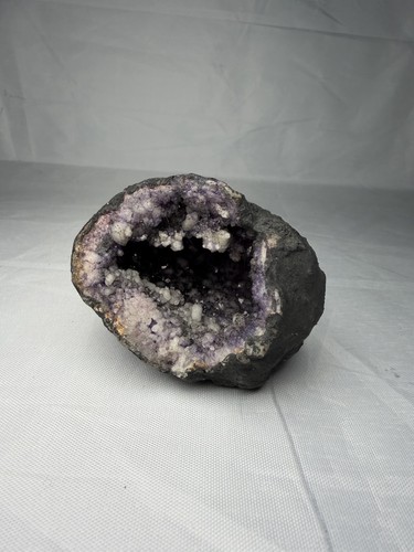 Natural purple crystal geode - natural,