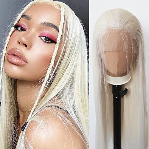 Platinum blonde wig long - wig,