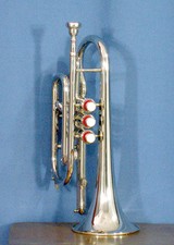 Cornet nickel finish - finish, bb