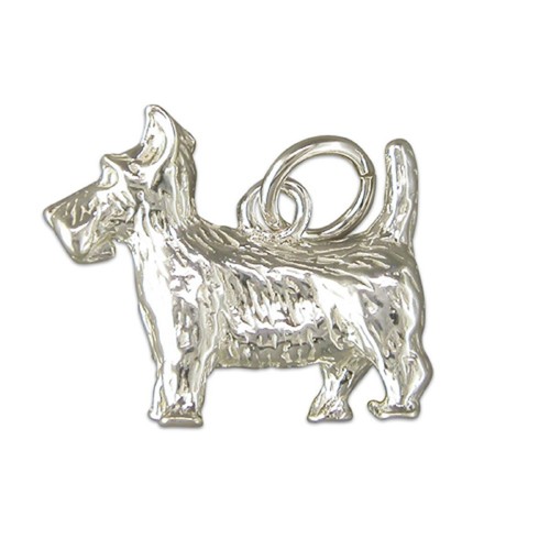 Sterling silver scottie dog - sterling,