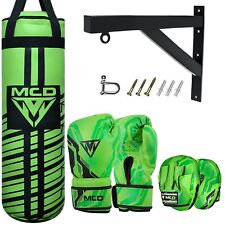 JUNIOR KIDS PUNCH BAG & GLOVES KIT CHILDREN COMPLETE BOXING SET FOR FITNESS