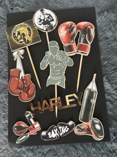 Boxing gym cake topper - cake,