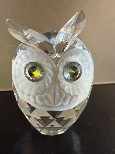 Swaroski crystal owl with - swaroski,