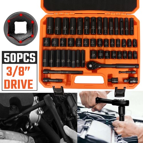 50pcs drive shallow - 3/8",