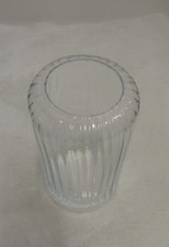 Clear glass vase tall 23cm - clear,